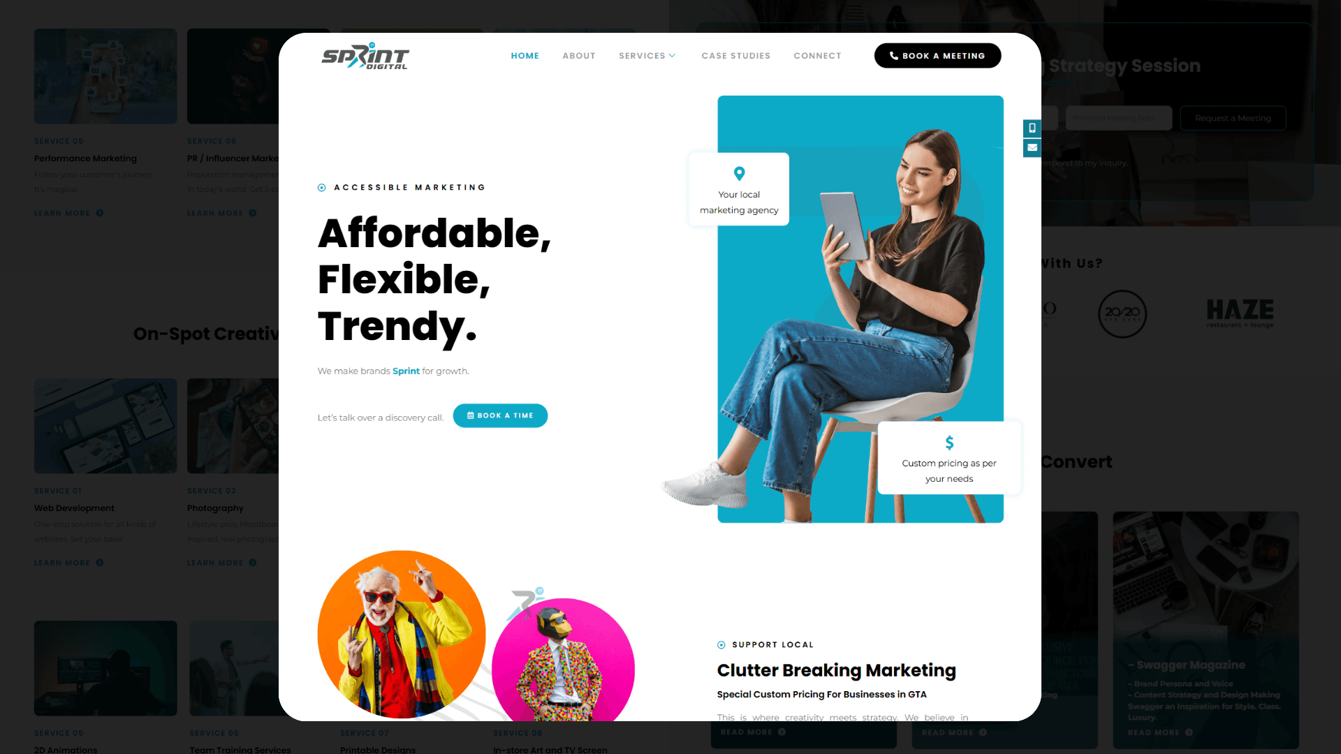 Sprint Digital website screenshot